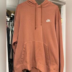 Nike Men's Burnt Orange Hoodie